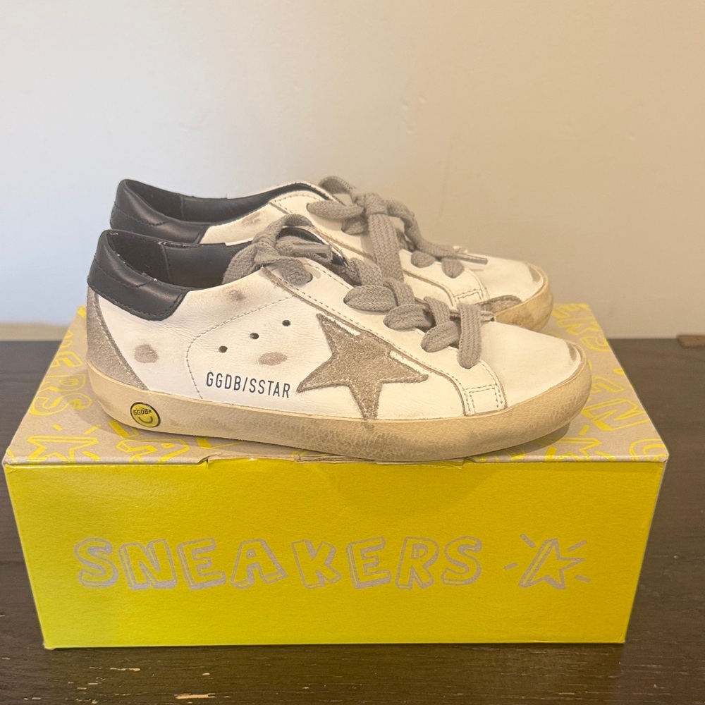 Kids White and Gray Sneakers